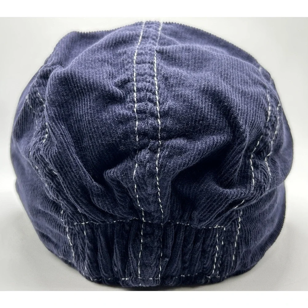 New‎ Era Corduroy Womens One Size Baseball Hat Stretch Cap Blue White NWOT Blank
